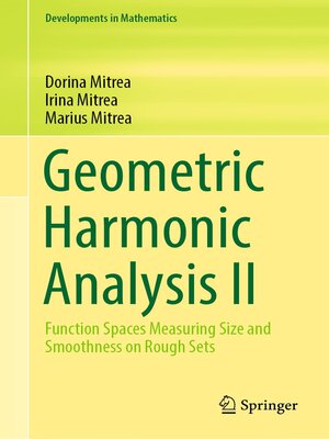 cover image of Geometric Harmonic Analysis II